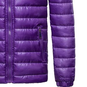 Chaqueta acolchada de invierno con capucha y logotipo personalizado de alta calidad para hombre al por mayor - Product Image 6