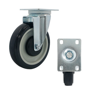 Ruedas Giratorias de 360 Grados de TPU de 5 Pulgadas para Armarios Móviles y Roperos, para Equipos de Almacenamiento en Talleres, Personalizables - Product Image 1