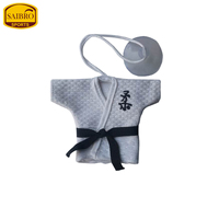 Porte-clés de haute qualité personnalisé en polyester, idéal pour le judo, le karaté, le taekwondo, pour enfants, en forme de bague, pour cadeaux.
