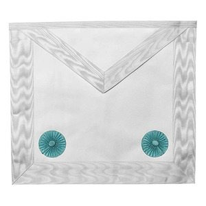 Regalia-delantal azul masónico, mandil con Rosettes MA022 - Product Image 1