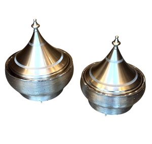 Chauffe-plat moderne de luxe en métal avec support Casserole de service de cuisine de table de meilleure qualité pour Buffet Hotpots - Product Image 3