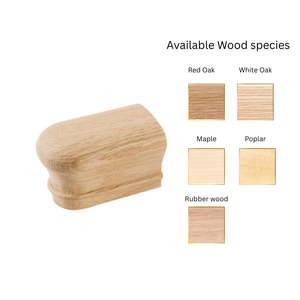 Múltiples opciones de madera, madera de caucho, 7009, extremo devuelto, accesorio para pasamanos, piezas para escaleras, escalera elegante moderna, pasamanos Bacony EFS - Product Image 2