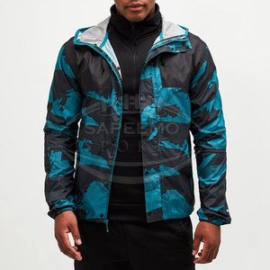 Premium <b>Men</b> Windbreaker Jacket Stand Collar Front Logo Hooded Lightweight Waterproof Fabric <b>for</b> Winter Outdoor Sports Travel - Product Image 6