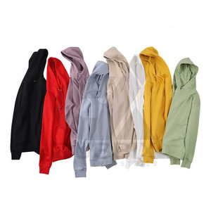 Manufacture Customized Logo 100% Cotton Blank Plain Pullover <b>Hoodies</b> for <b>Men</b> Heavy Fleece <b>Thick</b> Oversized Drawstring <b>Hoodies</b> - Product Image 3