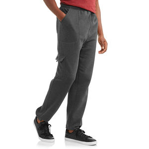 Pantalones acampanados de algodón en blanco con logotipo personalizado para hombre, ropa de gimnasio de corte recto para correr, pantalones Cargo para hombre con múltiples bolsillos - Product Image 2