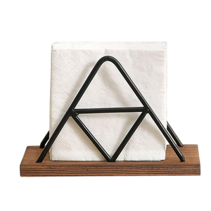 Porte-mouchoirs en bois simple boîte à serviettes de table au design créatif pour café hôtel et restaurant disponible en conception personnalisée - Product Image 2