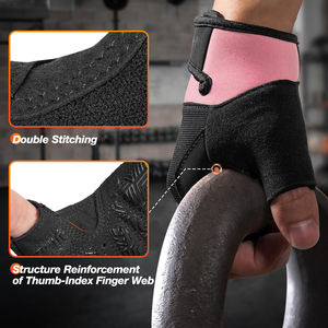 Amazing Product Weightlifting <b>Fitness</b> <b>Gloves</b> Breathable Gym Sports Outdoor Strength Training Weightlifting <b>Gloves</b> - Product Image 2