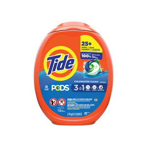 Para Tide Pods 104 Count Cápsulas de detergente fáciles de usar para conquistar manchas de lavandería obstinadas para las necesidades diarias de lavado del baño - Product Image 3