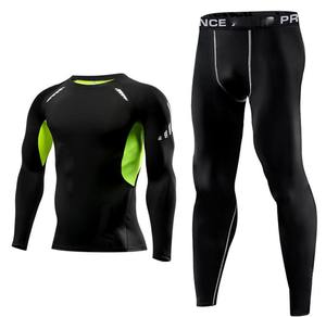 Ropa deportiva personalizada de alta calidad para hombre, transpirable, secado rápido, compresión, gimnasio, ropa deportiva, LICRA/poliéster - Product Image 2