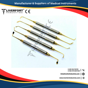 Nuevo kit de instrumentos de elevación sinusal de 5 piezas de acero inoxidable alemán, instrumento quirúrgico certificado CE Manual Dental de implante - Product Image 2