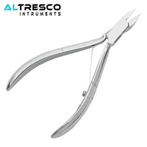 กรรไกรตัดเล็บ (พิมพ์/ธรรมดาจับ) สแตนเลสที่มีคู่ฤดูใบไม้ผลิจุดปรับ (ใบมีดตรง) - Product Image 4