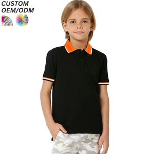 Camisetas Polo de Manga Corta para Niños, Estampadas, Uniformes Escolares para Niños y Niñas de Jardín de Infancia, Ropa Casual de Punto Comprimido - Product Image 4