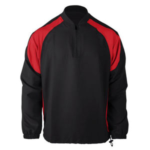 Chaqueta Deportiva de Manga Larga para Adultos Unisex, Estilo Béisbol, con Cierre de Cremallera de un Cuarto, Cuello Redondo, Secado Rápido, Venta al Por Mayor OEM - Product Image 1