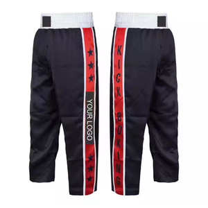 Trendy Wear Premium Quality Customized Kickboxing Pants Blank Solid Color Martial Arts Karate MMA Men's Pants Washed <b>Trouser</b> - Product Image 5