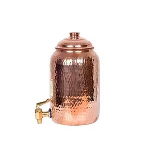 Distributeur d'eau en cuivre de haute qualité, étanche, avec couvercle robuste et robinet en acier pour une eau fraîche et fraîcheur durable - Product Image 3