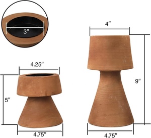 Bougeoir en bois fabriqué à la main Design accrocheur Bougeoir durable Bougeoirs en bois naturel au prix de gros - Product Image 3