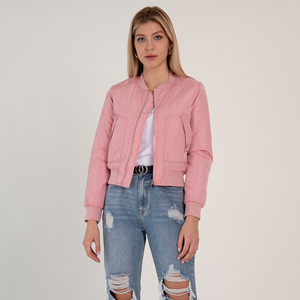 Veste bomber d'hiver respirante de haute qualité pour femmes 2025 Vente en gros Vêtements d'extérieur tendance avec fermeture éclair Options de tailles plus grandes - Product Image 6