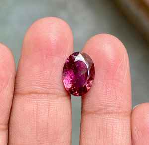 Elegante piedra de turmalina rosa de súper grado suave tono rosado gema radiante corazón curación cristal corte de lujo joya rica en energía Natural - Product Image 1