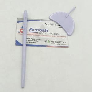 Espejo de Inspección de Pestañas de Acero Inoxidable con Forma de Media Luna, Color Personalizado al por Mayor, Marca Privada para Artistas de Pestañas, Punta Puntiaguda, Duradero - Product Image 3