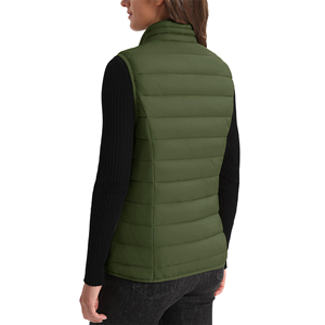 Chaleco de invierno transpirable acolchado a prueba de viento para mujer, ropa de calle sin mangas, chaleco acolchado con logotipo personalizado, chaleco de plumón 2026 OEM - Product Image 4