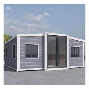 Grande maison mobile de luxe préfabriquée en conteneur, extensible, deux chambres, en acier, en stock - Product Image 4