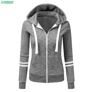 Women <b>Cropped</b> Cotton Full <b>Zip</b> <b>up</b> Hoodie Sweatshirt Drop Shoulder Breathable Hooded Jacket With Pockets Casual Streetwear - Product Image 1