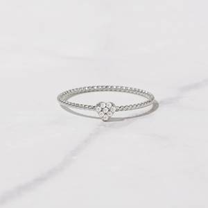 Anillo de plata de ley sólida 925 con forma de corazón de circonita cúbica redonda hecha a mano, diseños abstractos de fantasía, regalo de joyería para socios - Product Image 2