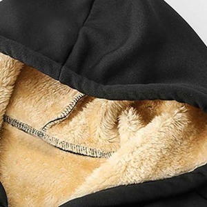 Luxury 100% Cotton Hooded Oversized <b>Men</b> Pullover Hood Sweatshirts <b>Sherpa</b> <b>Fleece</b> Hoodies Custom basics Hoodie - Product Image 4