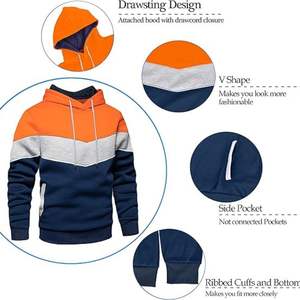 Sudaderas con Capucha de Primera Calidad para Hombre, Sudaderas de Algodón OEM, Sudaderas Holgadas de Gran Tamaño al por Mayor, Sudaderas Gruesas de Estilo Urbano - Product Image 4