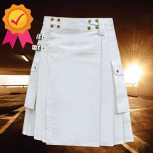 Tela Tartán Blanca Cristal, Algodón y Lana de Alta Calidad, Personalizable para Kilt - Product Image 6
