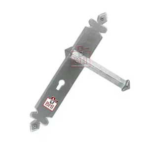 POIGNÉE DE LEVIER EN FONTE SUR PLAQUE bonne qualité noir mat moderne poignée de porte en fonte poignée de porte intérieure levier poignées de porte - Product Image 4