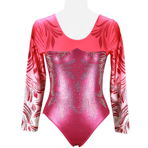 Gran oferta, leotardo de baile Bluk largo, personalizado, transpirable, Spandex, ropa de gimnasia para niñas, gran oferta para gimnasia - Product Image 1