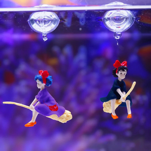 อุปกรณ์ตกแต่งตู้ปลาแบบลอยน้ำได้ทำจากพีวีซีเป็นมิตรกับสิ่งแวดล้อมอุปกรณ์ตกแต่งตู้ปลาขนาด3ปลาโลมาออกแบบได้ตามต้องการ - Product Image 4