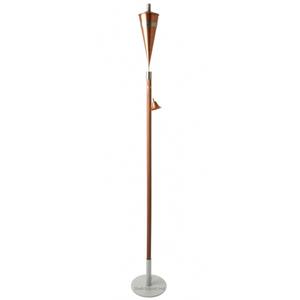 Antorcha de jardín de metal de diseño único Acabado plateado para patio exterior Iluminación de jardín Decoraciones Antorchas de aceite de jardín - Product Image 2