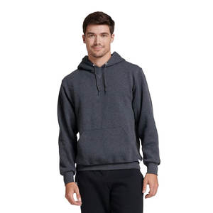 Sudadera Deportiva Extra Grande con Bolsillo Canguro y Capucha de Grafito - Product Image 2