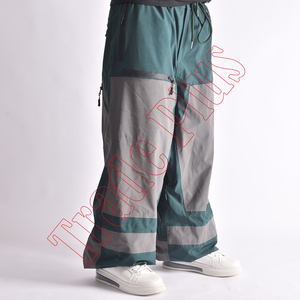 Nuevos pantalones de snowboard de esquí para hombres High Street Hip Hop Style Casual Ski & Snow Clothes con cintura elástica y ajuste holgado - Product Image 2