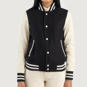 Chaqueta Universitaria para Mujer a Precio Económico con Logotipo Personalizado, Último Diseño de Ropa Urbana, Cómoda de Usar, Chaquetas Universitarias para Damas - Product Image 3
