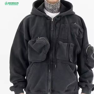 Nouvel Arrivage – Sweat à Capuche Zippé Unisexe Personnalisé de Haute Qualité 100% Coton Polaire/Terry Français Séchage Rapide & Respirant – Collection 2025 – Vente Flash - Product Image 2