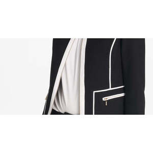 Giacca da Donna Calvin Klein Nera Taglia XL 2 con Bordi a Contrasto, Stagione Autunnale, in Maglia, Pelle Sintetica, Sherpa, Pelle di Pecora, Tinta Unita - Product Image 3