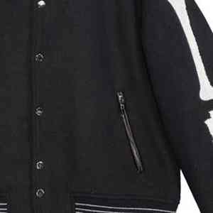 Nueva chaqueta universitaria de alta calidad a la moda, chaqueta universitaria Letterman sostenible personalizada con bordado sólido, ropa informal para hombre - Product Image 6