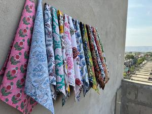 Serviettes réutilisables en coton imprimées vintage modernes Boho faites à la main Mix Match fêtes de mariage événements à domicile restaurant hôtel décor de table - Product Image 3