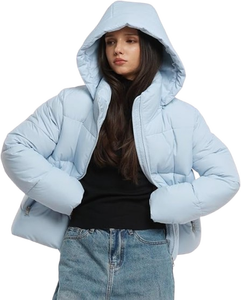 Chaqueta Acolchada para Mujer, Ligera, Abrigada, Impermeable, Cortavientos, para Invierno - Product Image 1