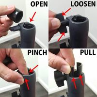 Kit de panneau et de drapé-Barre transversale pour tuyau et drapé avec verrous à friction