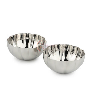 Hot Selling Stainless Steel High Quality Modern Design Large Serving Bowl for Home Hotel Restaurant and Party <b>Dinnerware</b> - Product Image 5