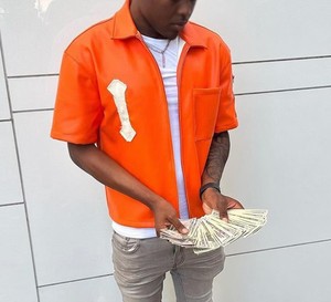 OEM Custom Logo Distressed Applique Embroidery Pu Leather <b>Shirt</b> Custom Short Sleeve Hip Hop Pu Leather Casual <b>Shirt</b> For Men - Product Image 1