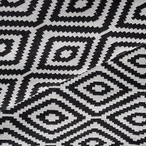 2025 femmes élégant poids lourd bandoulière épaule sac à main noir blanc géométrique Jacquard tissu tissu chaîne Technique pour les filles - Product Image 5