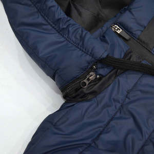 Custom 2024 Winter Men Hooded Canvas Stand Collar Cotton <b>Padded</b> Puffer <b>Jacket</b> Wholesale Plus Size Windproof Fashion - Product Image 5