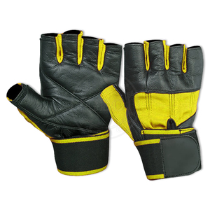 Gants de gymnastique en cuir Gants d'haltérophilie et de musculation unisexes avec support de poignet - Product Image 2