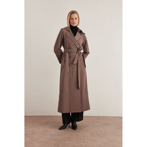 Manteau tissé coupe-vent d'automne avec détail épaulettes - Product Image 5
