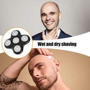 Tête de rasoir de rechange à cinq lames, étanche IPX7, pour rasoir rotatif électrique, utilisation humide/sèche, triple lame, lavable - Product Image 2